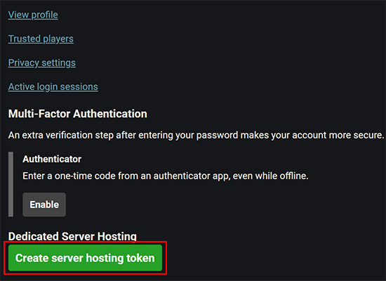 Brickadiaサーバー情報の確認