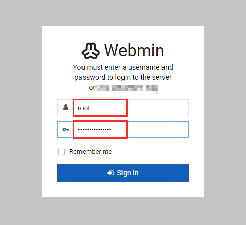 Webmin˥